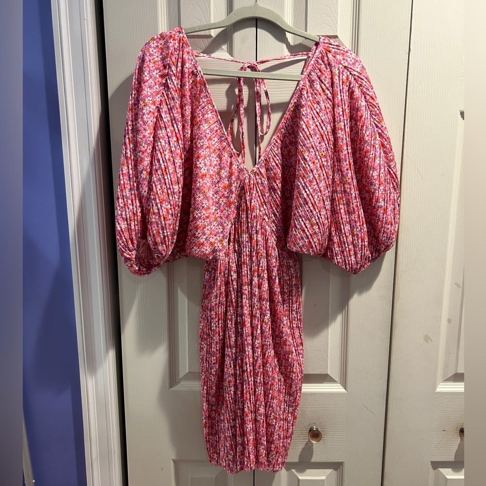 Zara floral baby doll dress